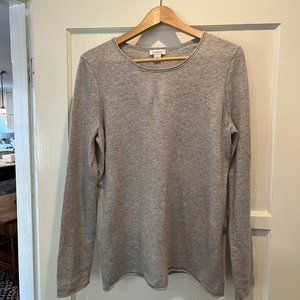 Sundance 100% cashmere pullover sweater in grey, Size L,